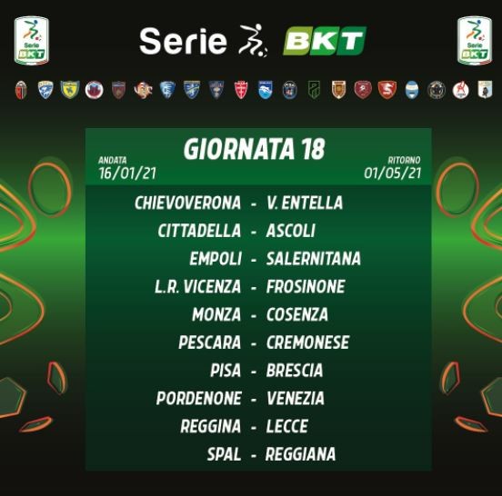 calendario Serie B